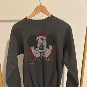 Disney Mickey Mouse Club Gray Sweater